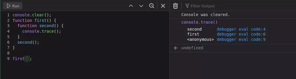 JavaScript-Console-Stack-trace-of-a-method